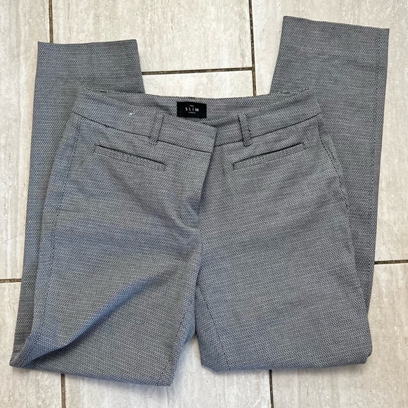 White House Black Market Black White Slim Ankle Trouser Stretch Pants 2 - Picture 6 of 6